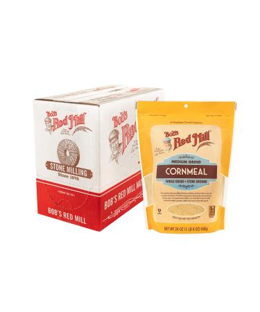 Bob's Red Mill Medium Grind Cornmeal, 24-ounce (Pack of 4) - Buy Online on GoSupps.com