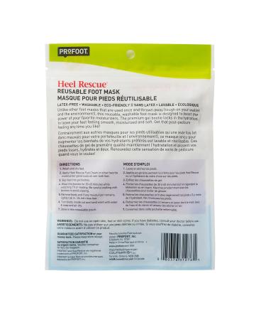 Profoot Heel Rescue Reusable Foot Mask - Latex-Free Gel Booties for Smooth Moisturized Feet - 1 Pair - Buy Online on GoSupps.com