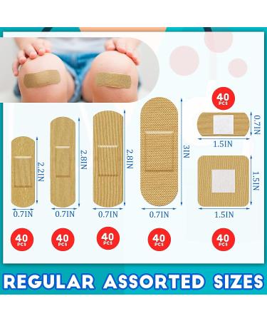 Flexible Fabric Adhesive Bandages - Assorted Styles for First Aid and Wound Care (360 Count) - Buy Online on GoSupps.com