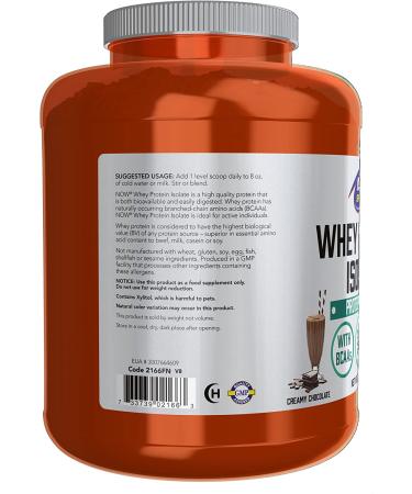 Now Foods Whey Protein Isolate - Creamy Chocolate 5 lbs | High-Quality Sports Nutrition - Buy Online on GoSupps.com