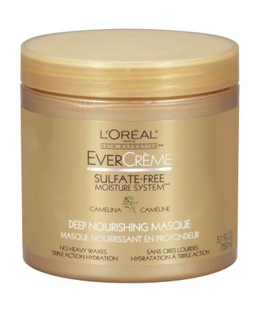 L'Oreal Paris EverCreme Sulfate-Free Moisture System Deep Nourishing Hair Masque 5.1 Fluid Ounce