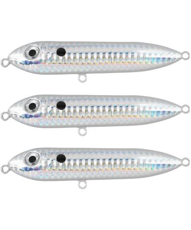 Catfish Rattling Line Float Lure for Catfishing, Demon Dragon Style Peg for Santee Rig Fishing, 4 inch (3-Pack, Threadfin Shad)