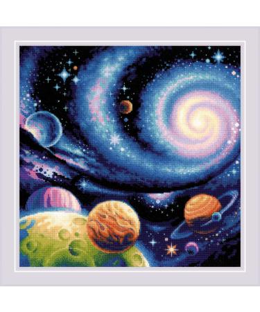 RIOLIS Counted Cross Stitch Kit 15.75"X15.75"-Other Worlds (14 Count)