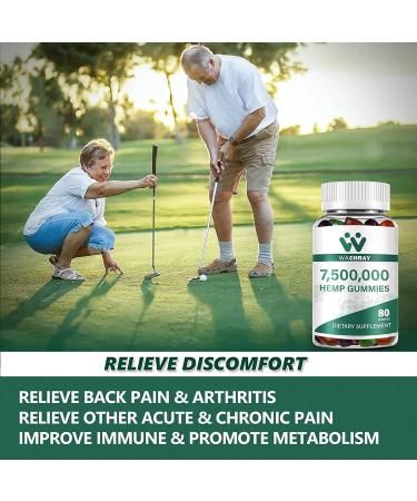 Hemp Gummies High Potency Organic Hemp Oil Extract Edible Gummy from Natural Plant Extra Strengthen Supplement Low Sugar 3-Pack - Buy Online on GoSupps.com