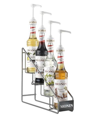 MONIN - Pr sentoir en m tal pour 4 bouteilles de sirop Monin 70 cl ou 1L