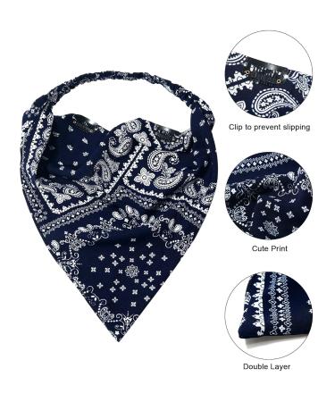 Buy Awaytr Elastic Flower Pattern Hair Bands - Chiffon Headscarves & Clips (3 Pack Cashew) | International Shipping Available - Buy Online on GoSupps.com