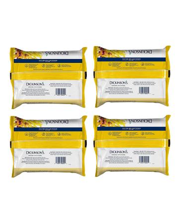 Dickinson's Original Witch Hazel Cleansing Cloths with Aloe - 4 Pack, 25 Count Each | Refreshing Clean - Buy Online on GoSupps.com