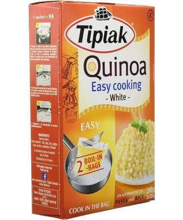 Tipiak Quinoa Easy Cooking White Quinoa Pasta & Rice Alternative Boil Bags 240g - Buy Online on GoSupps.com