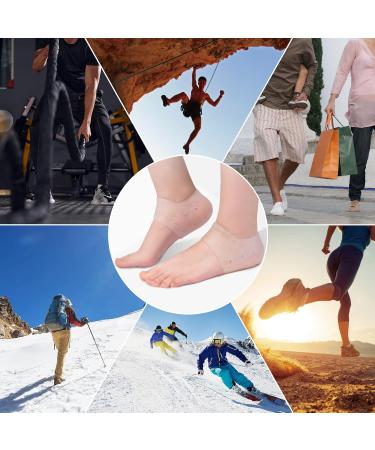 4 Pairs of Gel Heel Cushions for Plantar Fasciitis - Breathable Heel Pillows for Pain Relief & Cracked Heels - Buy Online on GoSupps.com