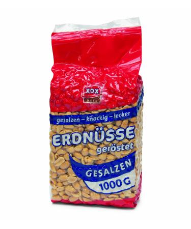 XOX salted peanuts pack of 2 (2x 1 kg)