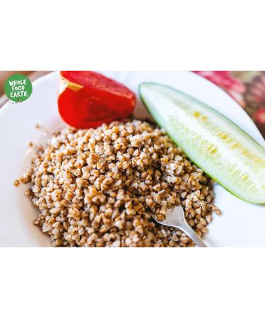 Wholefood Earth Organic Roasted Buckwheat 1 kg - GMO Free, Vegan, Source of Fibre - Certified Organic - Buy Online on GoSupps.com