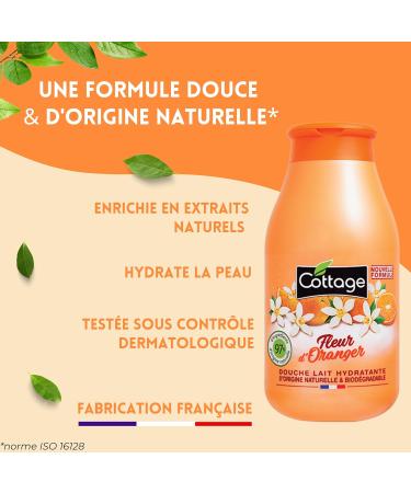 GROUP PANTHER Cottage Shower gel with moisturizing milk orange blossom 97 ingredients of natural origin 250 ml made in France - Buy Online on GoSupps.com