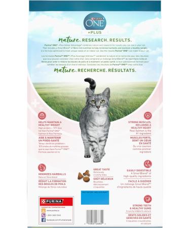 Purina ONE +Plus Dry Cat Food Indoor Advantage Salmon - 3 kg Bag 3 kg (Pack of 1) - Buy Online on GoSupps.com