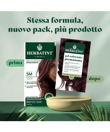  Herbatint Herbatint Permanent Hair Colour Gel 5M Light Mahogany Brown - 170ml | Ammonia-Free 100% White Hair Coverage | for Sensitive Skin with 8 Organic Natural Extracts - Buy Online on GoSupps.com