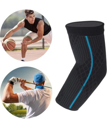 VOCOSTE Elbow Pads - Breathable Elbow Protection Brace for Sports | M Size Blue for Men & Women - Buy Online on GoSupps.com
