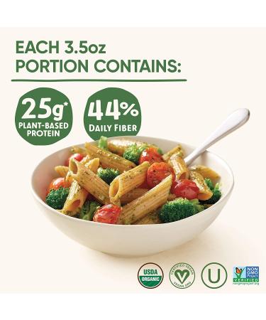 Tolerant Organic Green Lentil Penne Pasta (8 oz Case of 6) - Gluten Free, Vegan, Paleo, Plant Based Protein Pasta - Non GMO, Kosher - Allergen-Free - 1 Ingredient - Buy Online on GoSupps.com