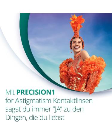 Buy PRECISION1 Toric Daily Soft Lenses - 90pk | BC 8.5mm DIA 14.5mm CYL 0.75 Axis 010 -1.50 D | International Shipping - Buy Online on GoSupps.com