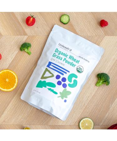 Organic Wheatgrass Powder 1 LB - Green Superfood for Smoothies and Salads - 16 OZ of Immune-Boosting Vitamins, Fibers, and Minerals - Vegan Friendly - Buy Online on GoSupps.com