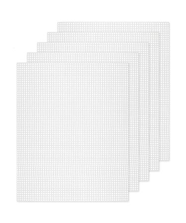 10 PCS Mesh Plastic Canvas Sheets, 21x 13.1Inch 5 Count Plastic Canvas for Embroidery Crafting, Acrylic Yarn Crafting, Knit and Crochet Projects