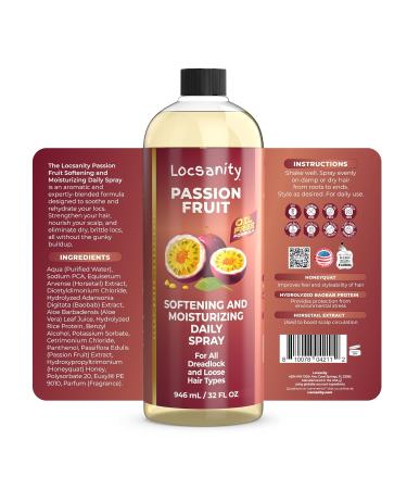 Locsanity Daily Moisturizing Spray for Dull Dry Locs Jumbo Size Passion Fruit Hair and Scalp Moisturizer for Dreadlocks Sisterlocks Microlocks Braids to Control Oil and Frizz (32 fl oz) 32 Fl Oz (Pack of 1) - Buy Online on GoSupps.com
