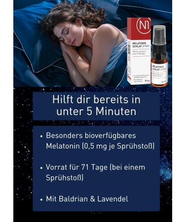 N1 Melatonin Spray - Sleep Aid with Valerian & Lavender | 3x Faster Results | 213 Days Supply | 30ml International Shipping - Buy Online on GoSupps.com