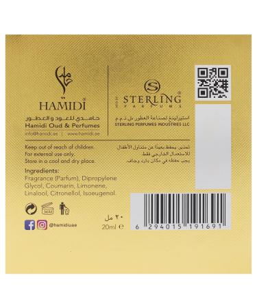 Hamidi Mera for Unisex - 0.67 oz Perfume Oil - Buy Online on GoSupps.com