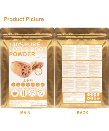 100% Pure Lotus Root Powder Poudre naturelle de lotus id ale pour les boissons avec saveur et saveur ajout es poudre non transg nique 100g / 3.25oz - Buy Online on GoSupps.com