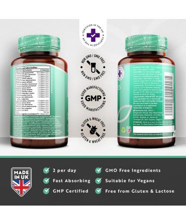 60 Billion CFU Probiotic with Lactospore for Gut Health | Enteric Coated for Maximum Absorption | Made in UK - Buy Online on GoSupps.com
