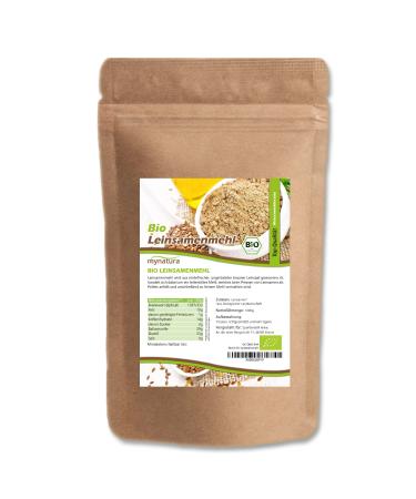 Mynatura bio flaxseed flour 2x 1000g i unolidated i gluten-free i wheat meals i bake i bake i vegan i meal sweat i de- ko-044 i versatile food in organic quality (2x1000g)