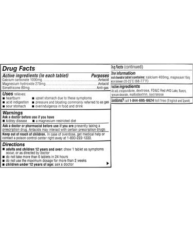 Mylanta One Berry Ginger Flavor 50 Count EcoCare PCR EcoCare Berry Ginger Flavor 50 Count (Pack of 1) - Buy Online on GoSupps.com