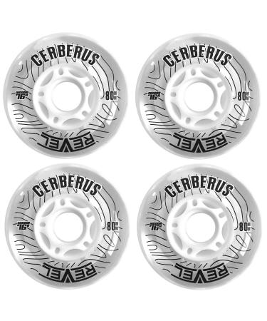 Alkali Revel Clear Indoor Soft 76A Roller Inline Hockey Wheels - 59mm, 68mm, 72mm, 76mm & 80mm Hi-Lo