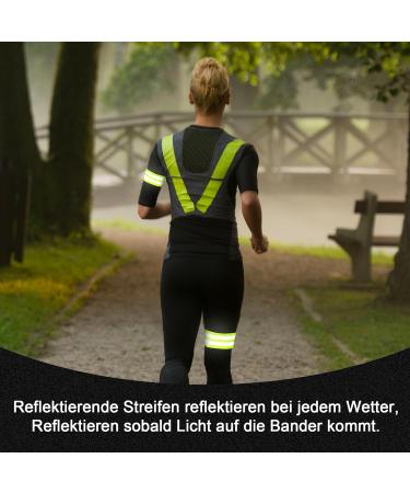 Partideal 8-Piece Reflective Ligaments Stripes Pants Clip - Elastic Reflector Straps for Cycling & Jogging - Green & Black - Buy Online on GoSupps.com