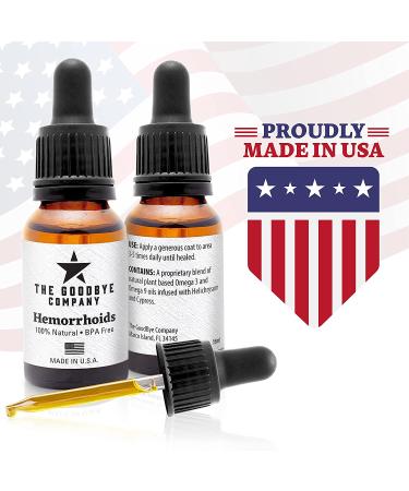 Natural Vegan Hemorrhoid Healing Serum - Shrink Hemorrhoids with USA-Made Treatment (15 ml) - Buy Online on GoSupps.com