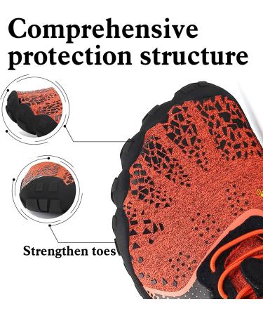 Womens Barefoot Trail Running Shoes 9.5 Orange | Wide Toe Box  Zero Drop Sole | Outdoor Cross Trainer for Minimalist Walking - Buy Online on GoSupps.com