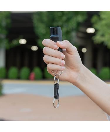 SABRE Pepper Spray 3-Pack: Maximum Police Strength OC Spray with Quick Release Keychain, Finger Grip for Accuracy, 25 Bursts, Multi Color - Easy to Carry and Use - Buy Online on GoSupps.com