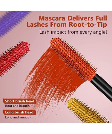 Joyeee 6 Colors Mascara Set - Waterproof, Long-lasting, Volumizing, Curling - Perfect 3D Eye Makeup - Ideal Halloween/Christmas Gift for Women & Teenage Girls - Buy Online on GoSupps.com