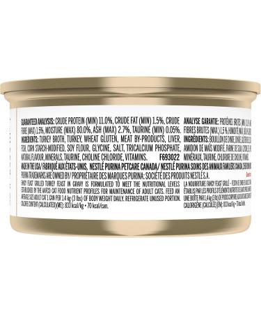 Fancy Feast Grilled Wet Cat Food Turkey Feast in Gravy - 85 g Can (24 Pack) - Buy Online on GoSupps.com