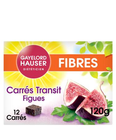 GAYELORD HAUSER - Carr s Transit Figues et Fibres - Sp cial Transit - Source de Fibres - 12 Carr s - Paquet 120 g 1 unit (Lot de 1) CARR S TRANSIT X12