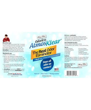 Mary Ellen Atmosklear Odor Eliminator - 16 oz for Smoke Pet & Food Odors - International Shipping Available - Buy Online on GoSupps.com
