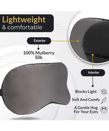 SLEEP FOUNTAIN Mulberry Silk Anti-Aging Sleep Mask for Women | Blackout Eye Mask with Copper Ion Technology for Skin Care | Reduces Puffiness, Wrinkles, Fine Lines - Buy Online on GoSupps.com