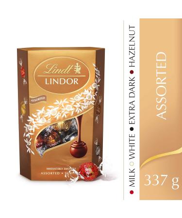 Lindt Lindor Assorted Chocolate Truffles Box - 337g | Buy Internationally | Gourmet Chocolates Online - Buy Online on GoSupps.com