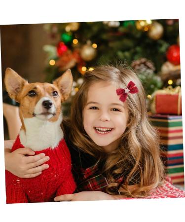 FRCOLOR 4 Pairs Bow Tie Bowknot Hair Ropes Hair Accessories for Kids Hair Ties for Daily Wear Two Pairs of Hair Ropes Christmas Headgear Clip Headband Bridesmaid Ponytail Fabric - Buy Online on GoSupps.com