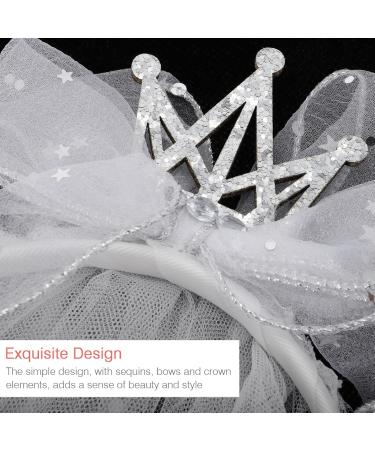 Amosfun Children's White Wedding Veil - Short Bride Veil Hair Accessories for Girls Perfect for Costumes & Photo Props - Buy Online on GoSupps.com