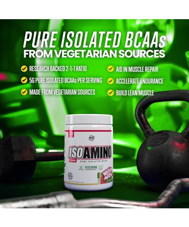 Man Sports ISO Amino - Watermelon BCAA Powder 270g | Vegetarian 2:1:1 Ratio | Natural Lean Muscle & Fat Burning Supplement - Buy Online on GoSupps.com