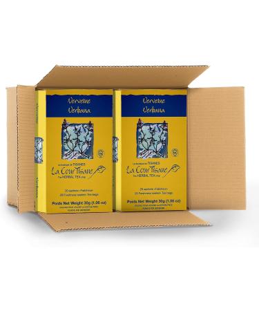 La Courtisane Verbena Herbal Tea Kosher Gluten-Free 6 Packs of 20 Teabags (120 Teabags Total) - Buy Online on GoSupps.com