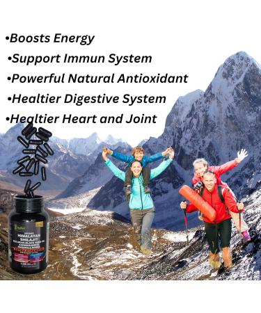 AyBet Shilajit for Men and Women-Organic Himalayan Shilajit Capsules with Sea Moss Black Seed Oil Ashwagandha Rhodiola Rosea Burdock Cordyceps Mushroom Ginseng Turmeric Ginger 120 Capsules - Buy Online on GoSupps.com