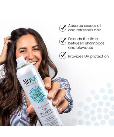 ALOXXI Dry Shampoo - Clear Spray for Dark Hair | Refreshing Green Apple & Herbs | 4.5 Fl. Oz - International Shipping Available - Buy Online on GoSupps.com