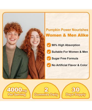 Pumpkin Seed Oil Gummies with Saw Palmetto Organic Pumpkin Seed Oil Supplement for Hair Growth Youthful Skin & Prostate Health with Omega 6 9 Sugar Free Cold Pressed Orange Flavor 60 Count 60 Count (Pack of 1) - Buy Online on GoSupps.com