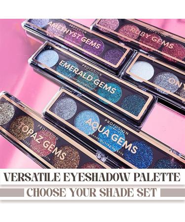  Profusion Cosmetics Profusion Cosmetics Ruby Gems 5 Shades Glitter Eyeshadow Palette - Buy Online on GoSupps.com