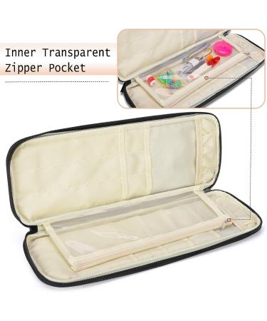 Teamoy Knitting Needles Case - Purple Travel Organizer Bag for Needles and Hooks (Up to 14'') - Buy Online on GoSupps.com